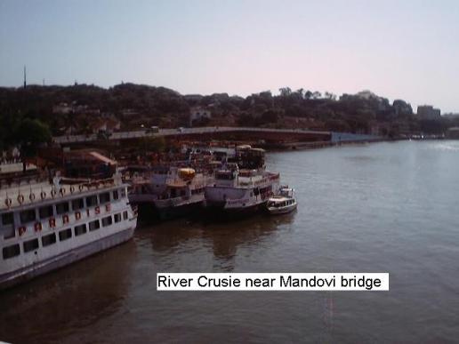 View of River cruise from Mandovi bridge